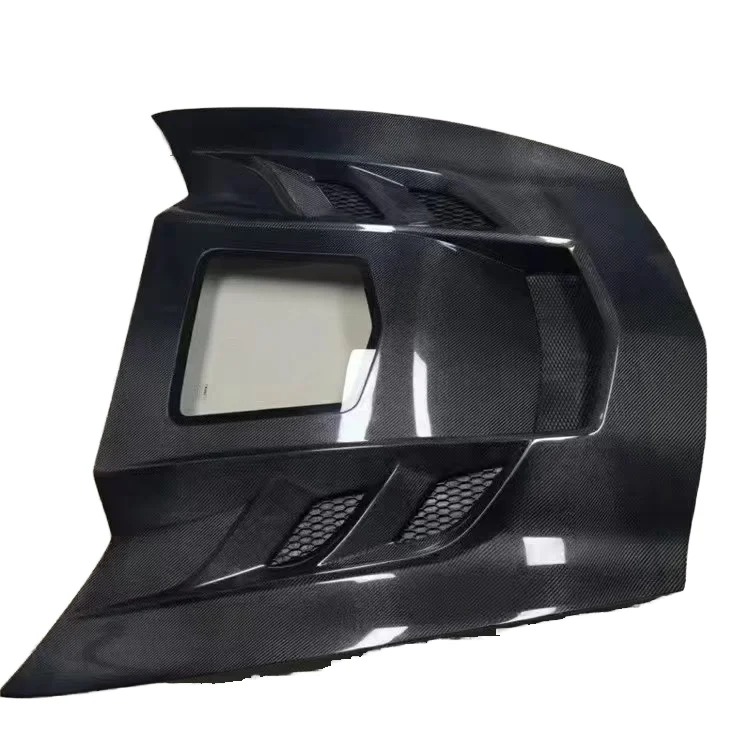 Carbon Fiber Sport Hood Cover for New Single-Sided Corvette C7 Z06 Upgrade Car Accessory